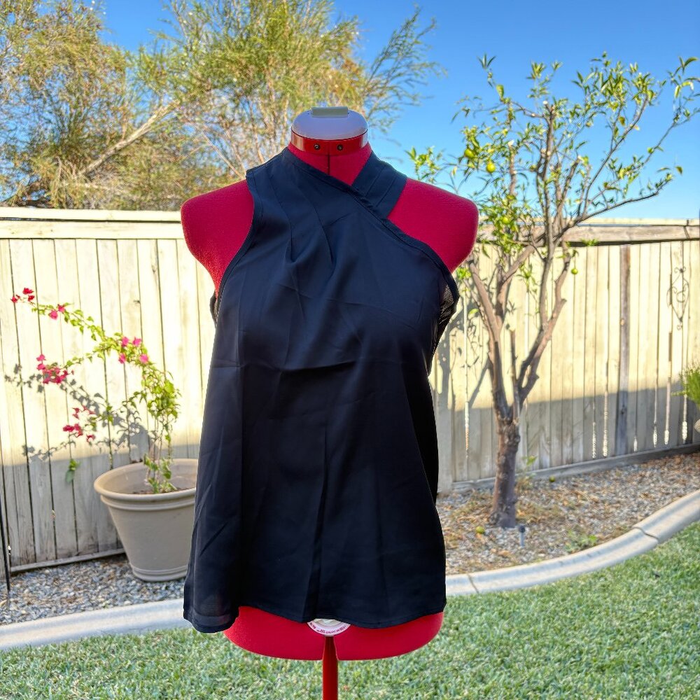 Black Halter Neck Blouse